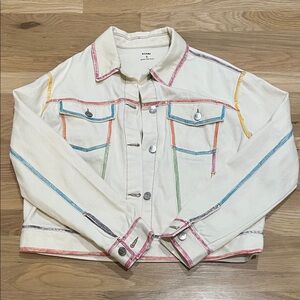 Colorful Stitch Women's Jean Jacket